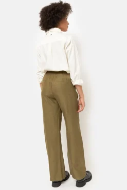 New Beige Dames Blouse Met Gefronste Kraag Dames Blouses