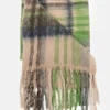 Clearance Beige Wintersjaal Met Blauwe En E Strepen Dames Accessoires