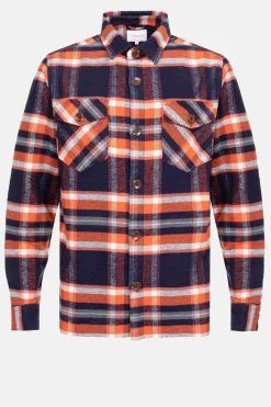 Cheap Blauw Geruit Regular Fit Overhemd Heren Hemden