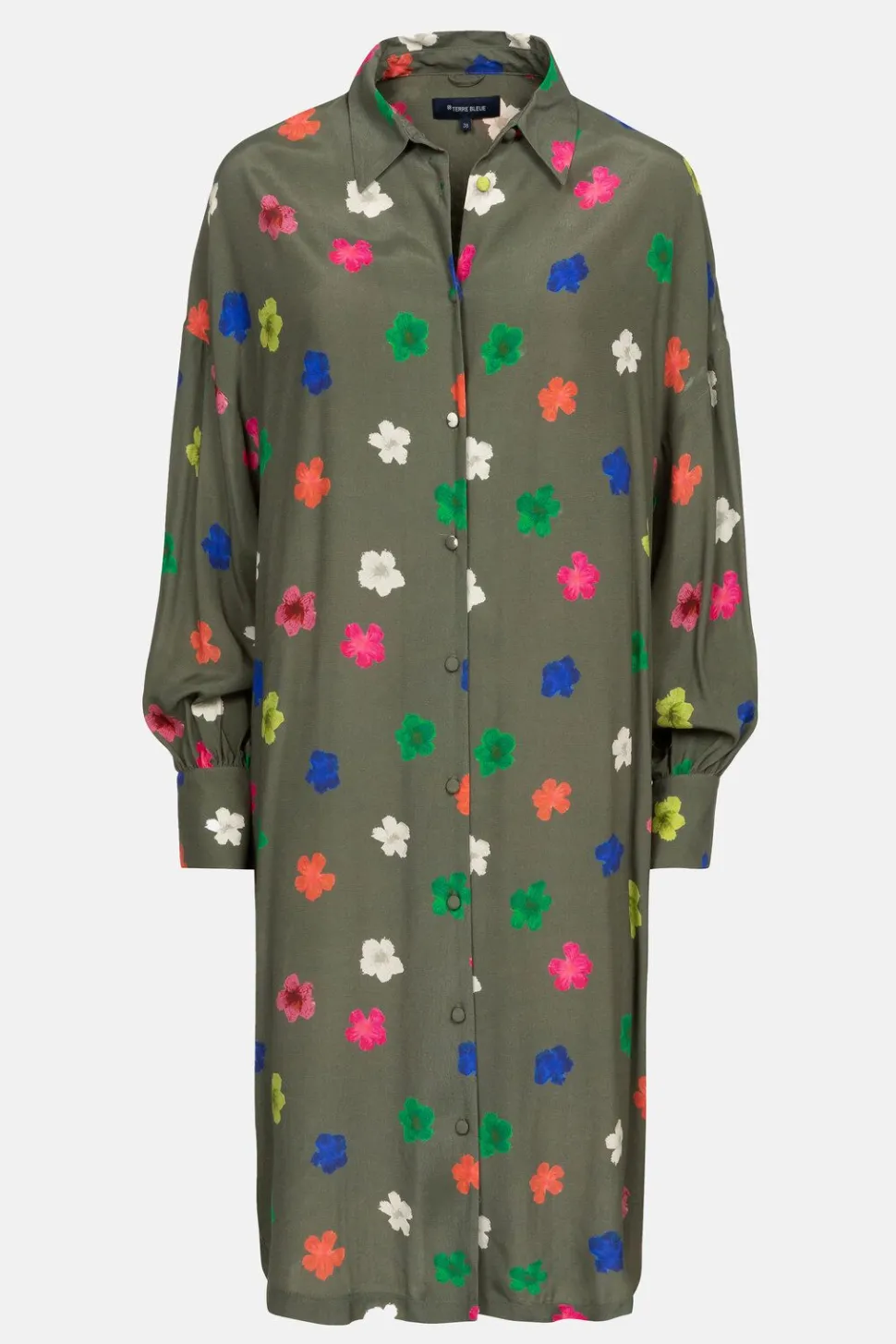 Outlet Blousejurk Met Multicolor Bloemenprint Dames Jurken