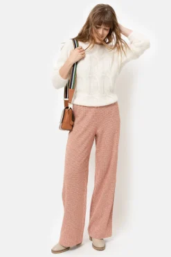 Clearance Bruin Geruite Loose Fit Broek Dames Broeken & Jeans