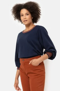 Flash Sale Bruine Regular Fit Damesbroek Met 7/8 Lengte Dames Broeken & Jeans