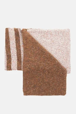 Best Sale Dames Sjaal Met Bruin-Beige Color Blocks Dames Accessoires