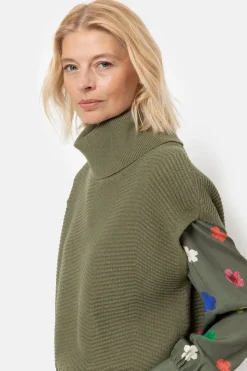 Hot Debardeur Met Een Rolkraag En Strepen Dames Truien & Cardigans