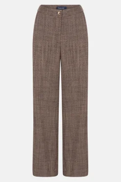 Store Donker E Loose Fit Broek Met Tweedlook Dames Broeken & Jeans
