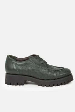 Flash Sale Donker E Veterschoenen Met Crocolook Dames Schoenen