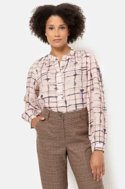 Discount Donkerbruin Geruite Straight Fit Broek Met Vouw Dames Broeken & Jeans