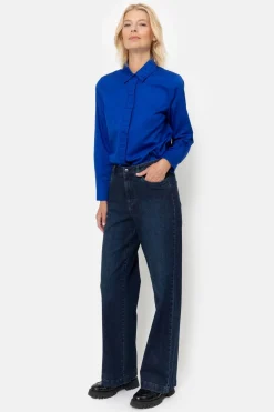 Cheap E Dames Blouse Met Gefronste Kraag Dames Blouses