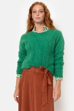 Flash Sale E Damespull Met Kabelsteek En Boothals Dames Truien & Cardigans
