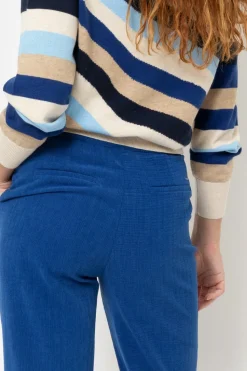 Clearance E Fluwelen Broek Met Wijde Broekspijpen Dames Broeken & Jeans