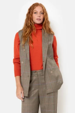 Best Sale E Geruite Broek Met Wijde Broekspijpen Dames Broeken & Jeans