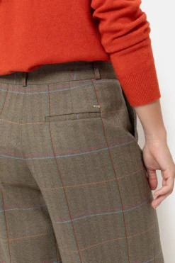Best Sale E Geruite Broek Met Wijde Broekspijpen Dames Broeken & Jeans