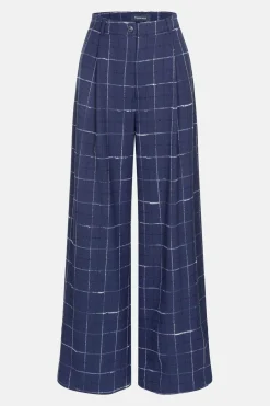 Best Sale E Geruite Broek Met Wijde Broekspijpen Dames Broeken & Jeans