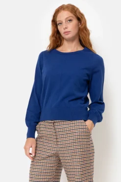 Outlet E Korte Pull Met Boothals En Ballonmouwen Dames Truien & Cardigans