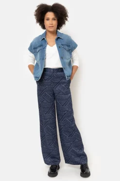 Sale E Loose Fit Broek Met Bolletjesprint Dames Broeken & Jeans