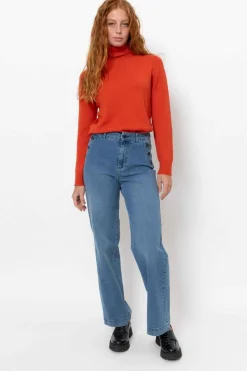 Best E Loose Fit Dames Jeans Met Rechte Pijpen Dames Broeken & Jeans