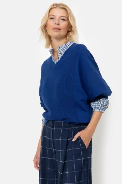 New E Pull Met Vleermuismouwen En V-Hals Dames Truien & Cardigans