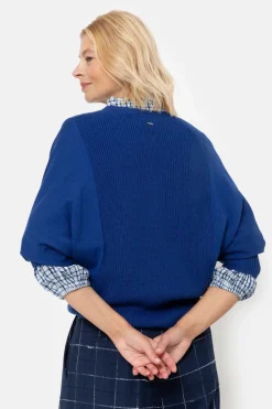 New E Pull Met Vleermuismouwen En V-Hals Dames Truien & Cardigans