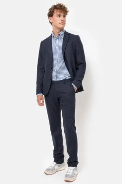 Cheap E Slim Fit Heren Chino Met Krijtstreep Heren Broeken