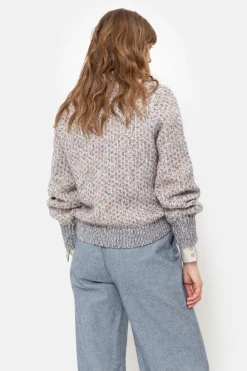 Fashion Gebreide Beige Pull Met Visgraatsteek Dames Truien & Cardigans