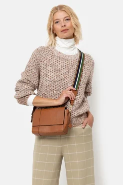 Cheap Gebreide Bruin-Beige Pull Met Visgraatmotief Dames Truien & Cardigans