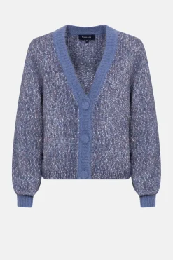Online Gemeleerde Korte Cardigan Met Knopen Dames Truien & Cardigans