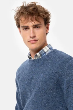 Sale Gemeleerde Trui Met Ronde Hals Heren Sweaters & Cardigans