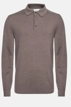 Discount Grijze Mannentrui Met Polokraag En Knopen Heren Sweaters & Cardigans