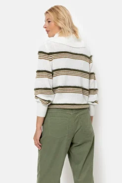 Sale Groene Straight Fit Broek In Velours Met Wijde Pijp Dames Broeken & Jeans