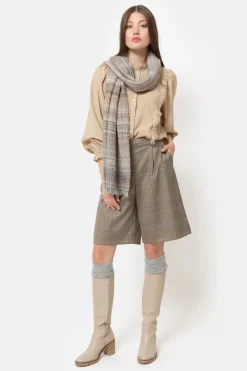 Flash Sale Hoge Beige Dameslaarzen Met Een Blokhak Dames Schoenen