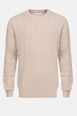 Discount Kabeltrui Met Ronde Hals En Lange Mouwen Heren Sweaters & Cardigans