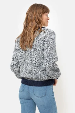 Sale Korte Beige Cardigan Met Effen Boorden Dames Truien & Cardigans