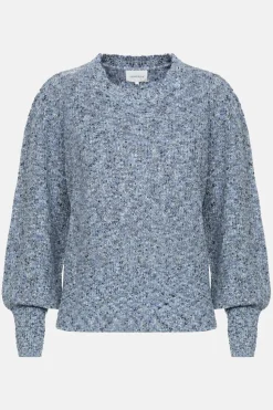 Discount Korte E Pull Met Hoge Kraag En Pofmouwen Dames Truien & Cardigans