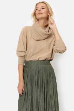 Outlet Lange Donkergroene Plooirok Dames Rokken