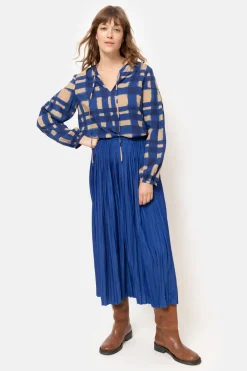 Shop Lange E Plisse Rok Dames Rokken