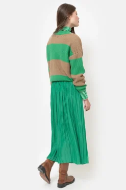 Clearance Lange E Plisse Rok Dames Rokken