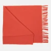 Clearance Lange Rode Mannen Sjaal Met Franjes Heren Accessoires