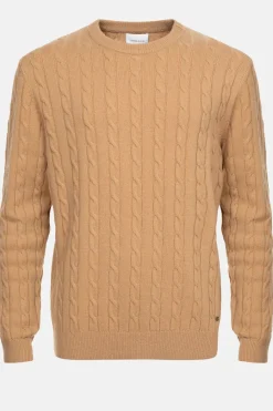 Flash Sale Licht E Kabeltrui, Ronde Hals En Lange Mouw Heren Sweaters & Cardigans