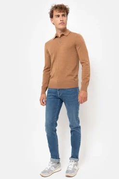 New Licht E Mannentrui Met Polokraag En Knopen Heren Sweaters & Cardigans