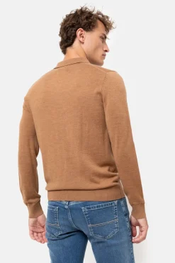 New Licht E Mannentrui Met Polokraag En Knopen Heren Sweaters & Cardigans