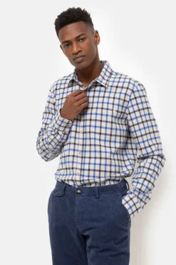 Flash Sale Lichtbeige Slim Fit Overhemd Met E Ruiten Heren Hemden