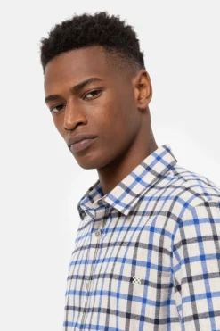 Flash Sale Lichtbeige Slim Fit Overhemd Met E Ruiten Heren Hemden