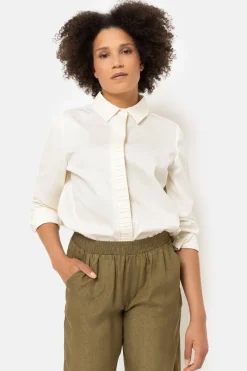Best Olijfgroene Broek Met Losse, Rechte Broekspijpen Dames Broeken & Jeans