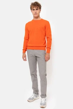 Cheap Rode Herentrui Met Ronde Hals En Lange Mouw Heren Sweaters & Cardigans