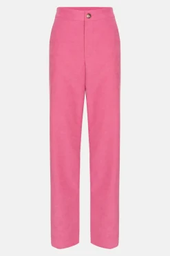 Hot Velours Broek Met Wijde, Rechte Fit Dames Broeken & Jeans