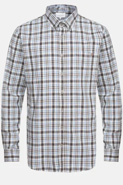 Cheap Wit-Grijs Hemd Met Regular Fit Heren Hemden