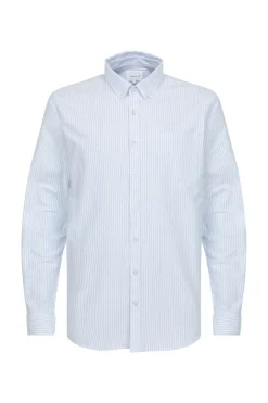 Best Sale Wit-Licht Gestreept Regular Fit Mannenhemd Heren Hemden
